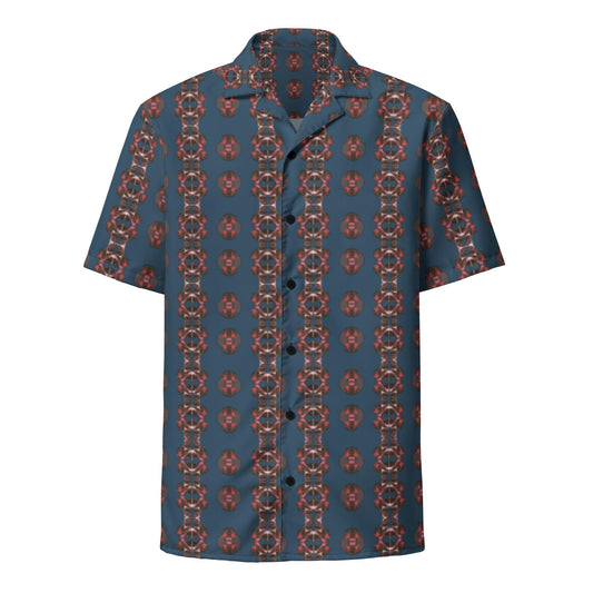 Wrinkle-Free Oversized Shirt – Recycled Polyester, Unique Pattern