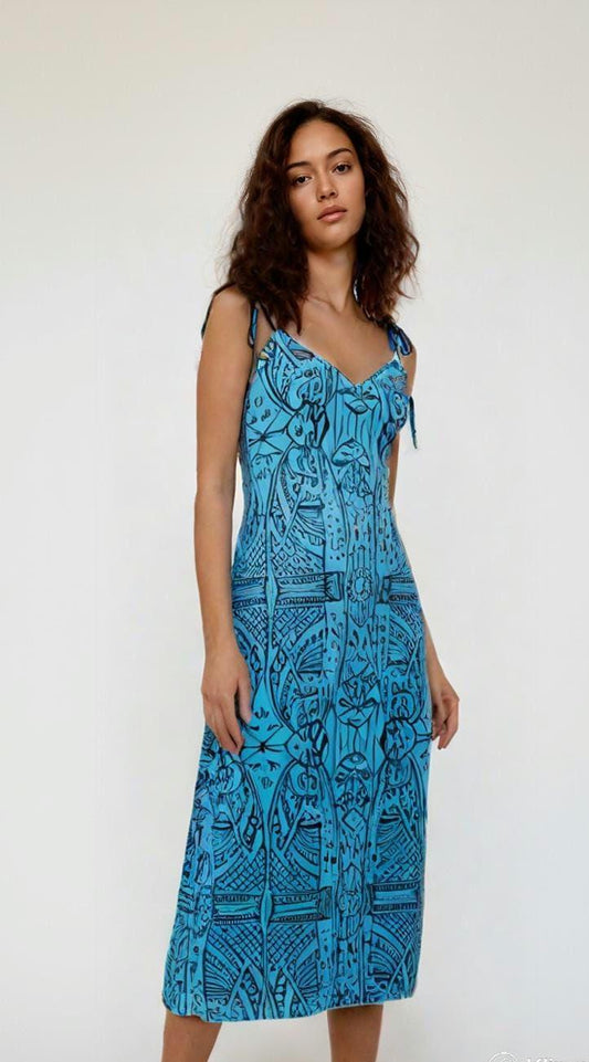 Boho Chic Adjustable Strap Dress, Summer Festival Sling Dress