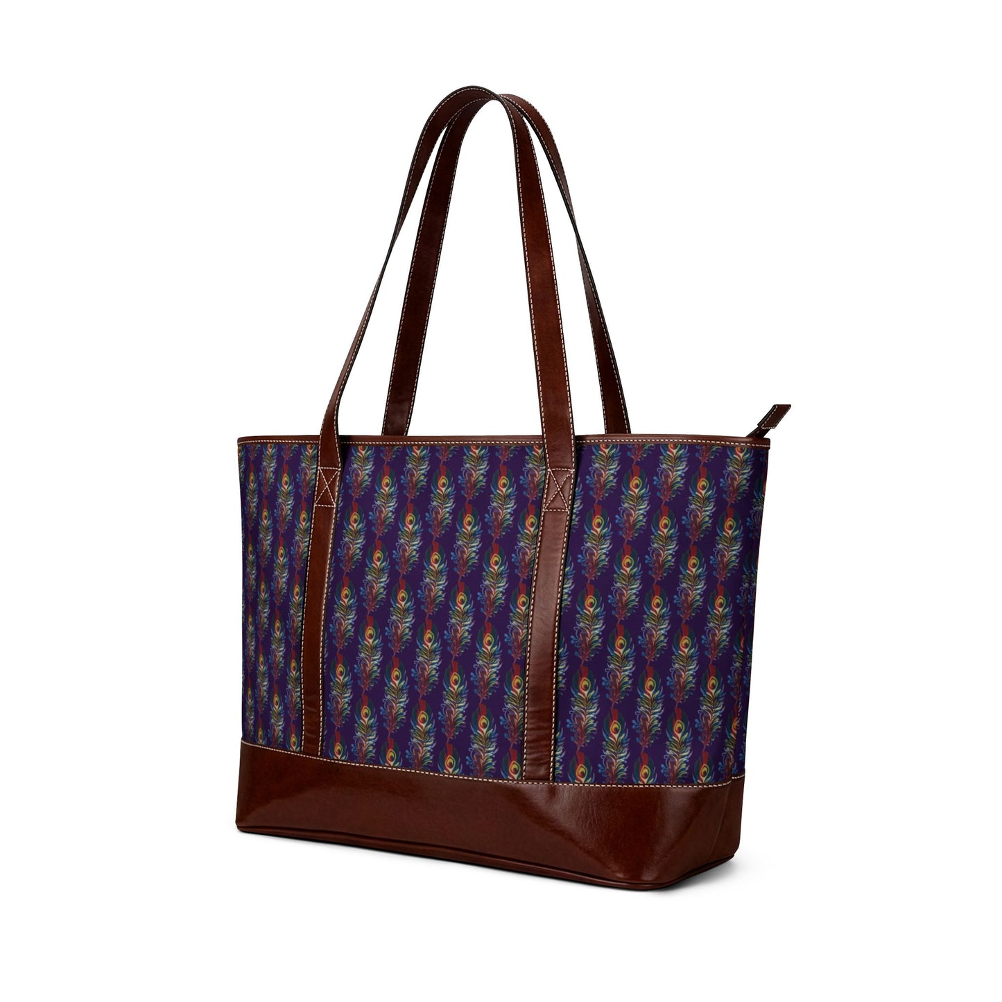 Boho Kaleidoscope Tote Handbag – Colorful Geometric Patterned Shoulder Bag