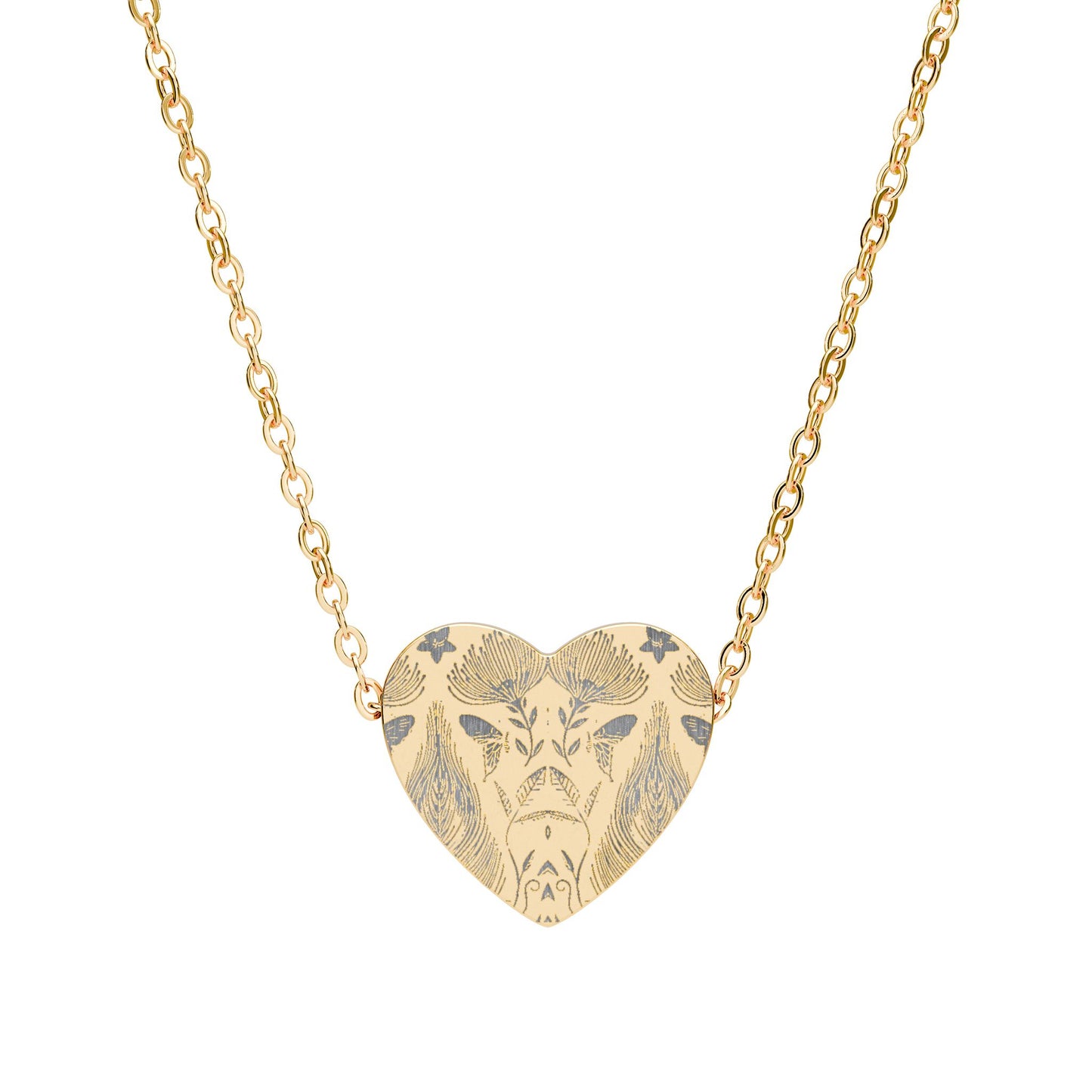 Engraved Heart Necklace — Sterling Pendant for Gifts & Anniversaries