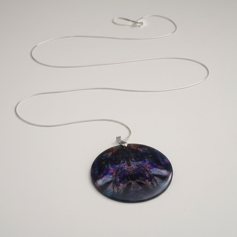 The Celestial Nebula Medallion Necklace