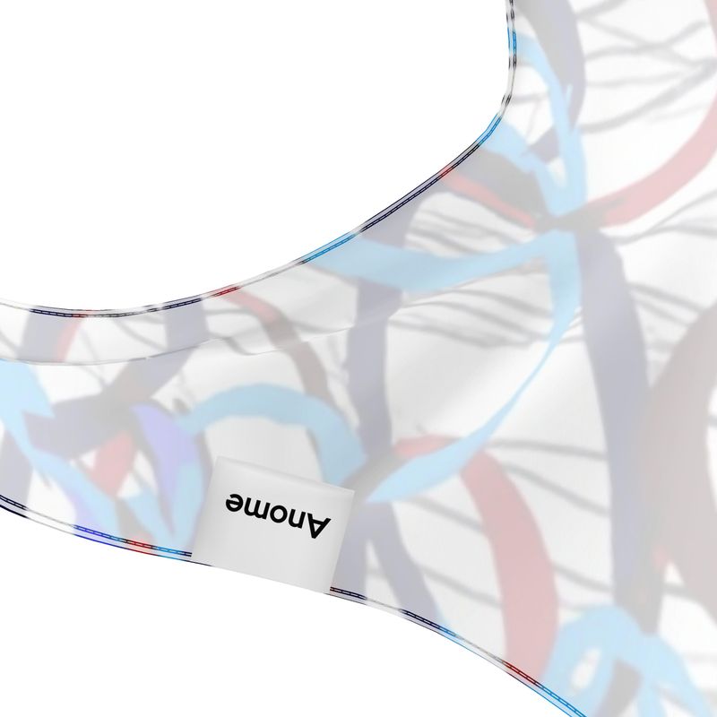Bandana Top- The Abstract Scribble V-Hem Top