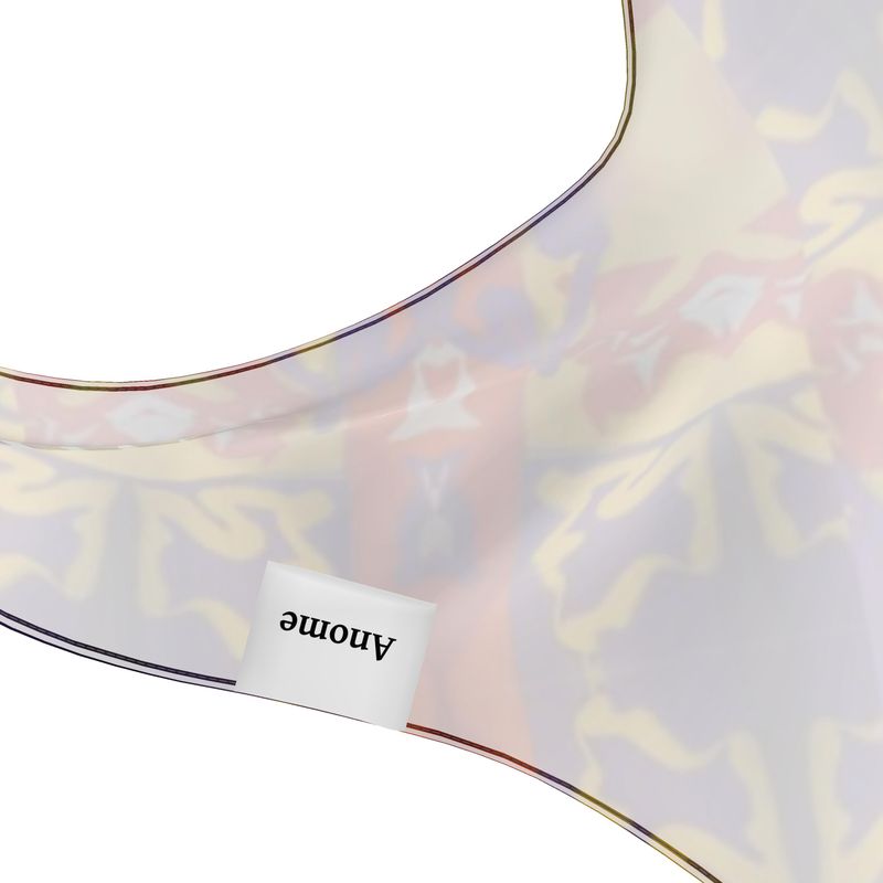 Bandana Top- Vibrant Geometric Scarf-Style Halter Top