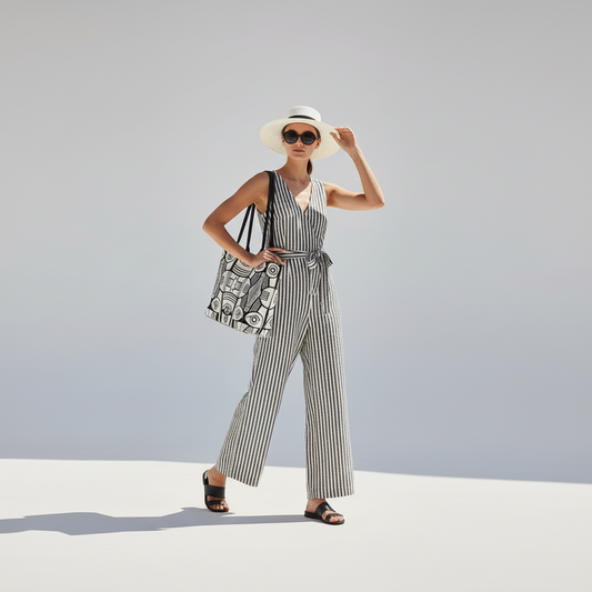Black & White Art Print Carryall Tote Bag