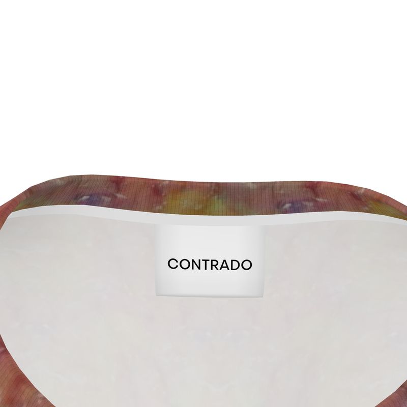 Womens Oversized Abstract Bloom Relaxed-Fit T-Shirt