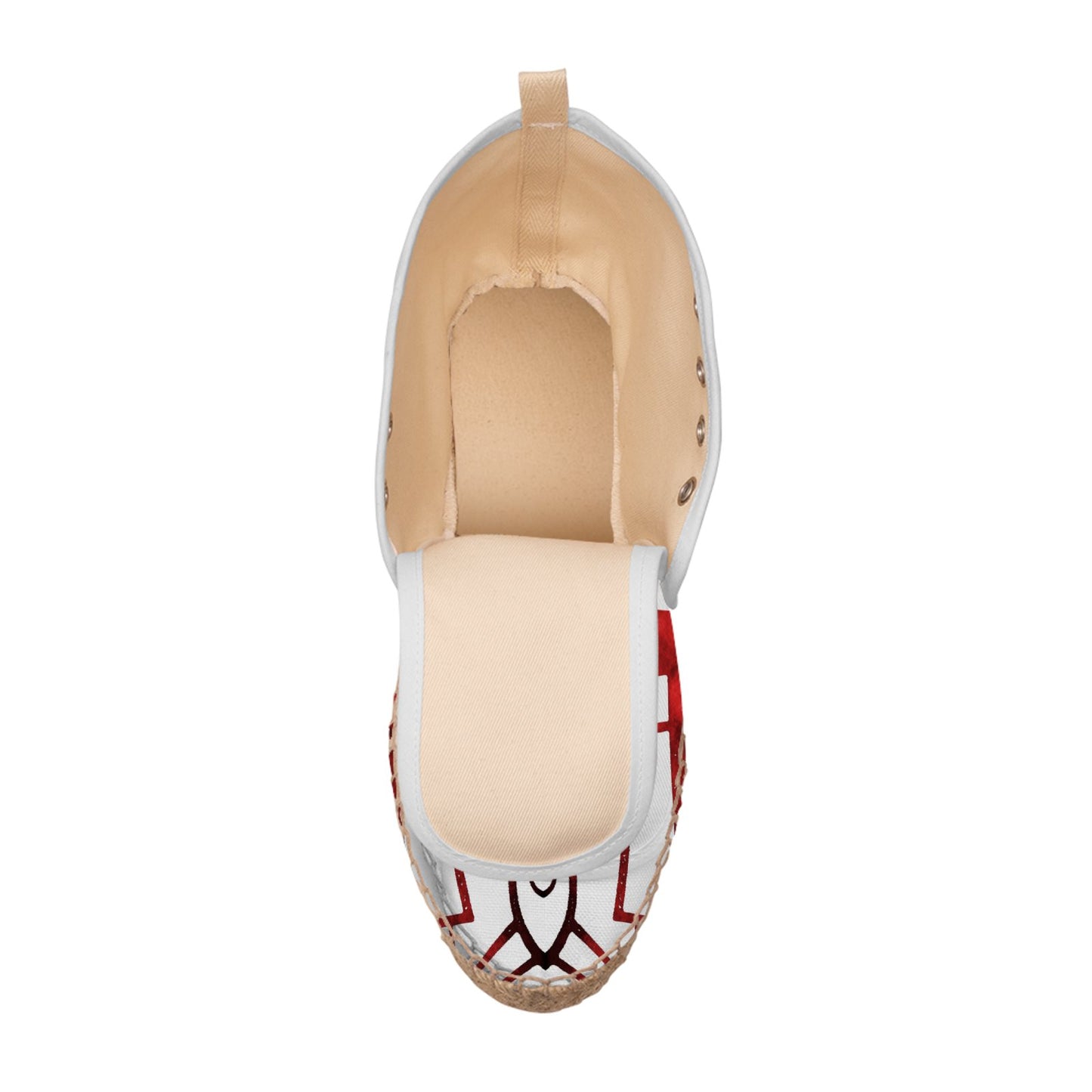 Abstract Art Print High-Top Espadrille Sneakers