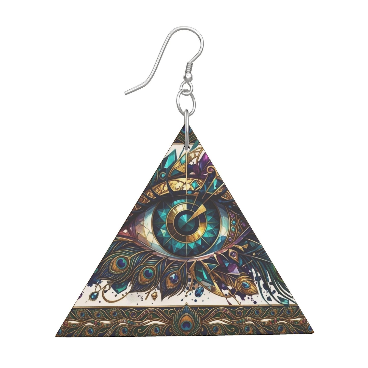 Wooden Earrings Geometric Shapes