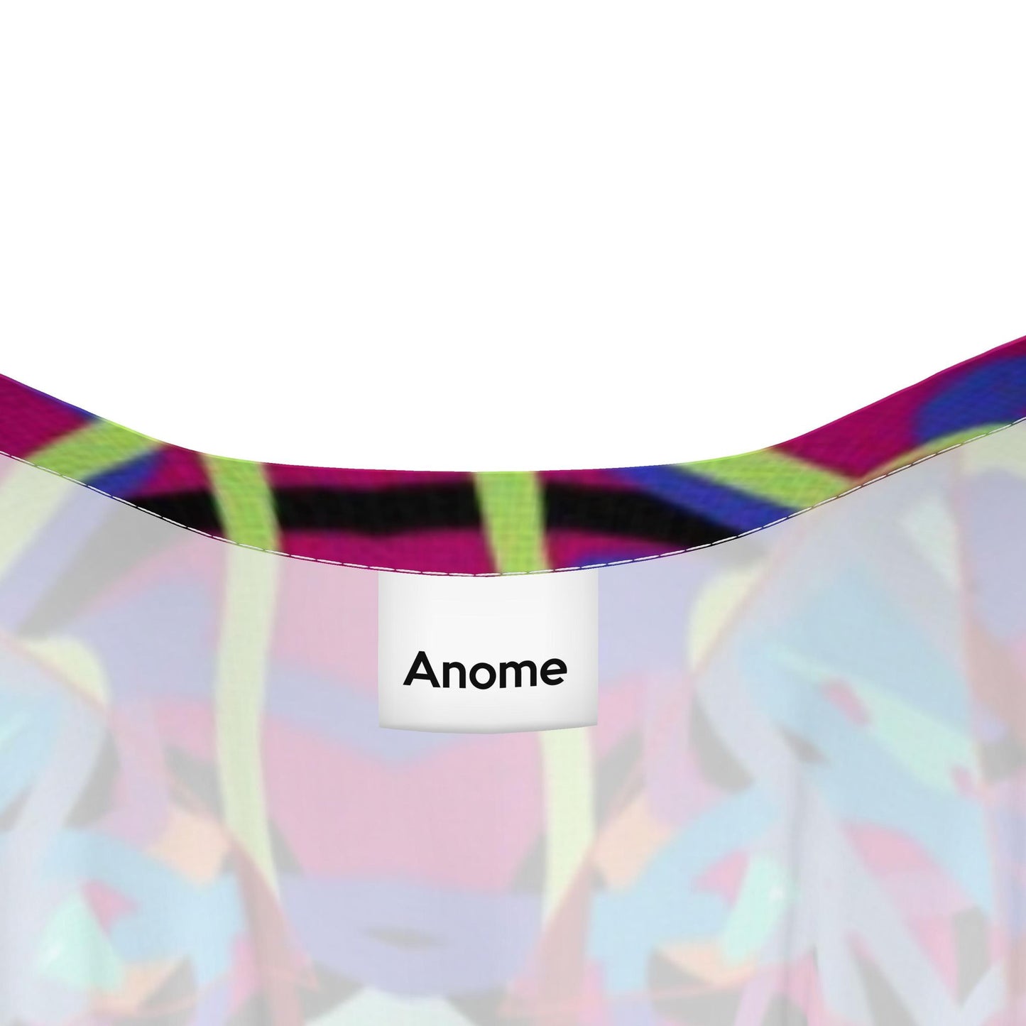 Vibrant Abstract Print Kaftan, Colorful Boho Beach Cover Up