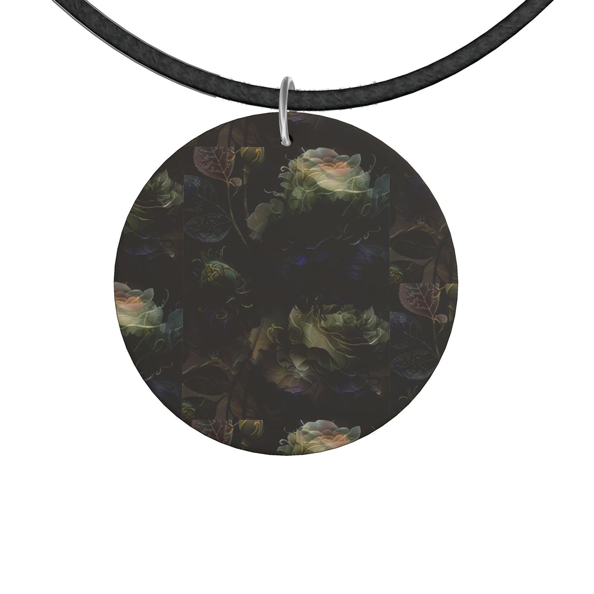 Modern Statement Necklace, Large Round Pendant Necklace,Contemporary Art Jewelry for Women, Gift for Her