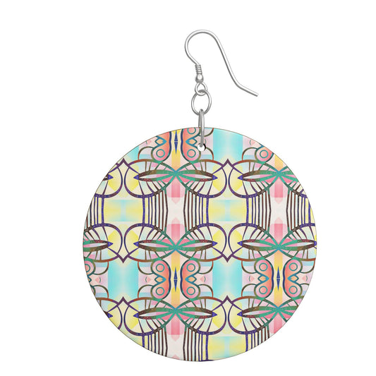 Wooden Earrings Organic Shapes