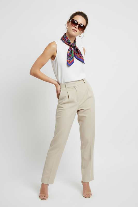 Vibrant Floral Cotton Scarf