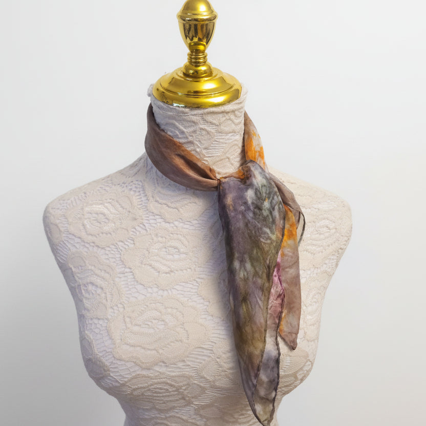 The Earth-Toned Ethereal Silk Scarf