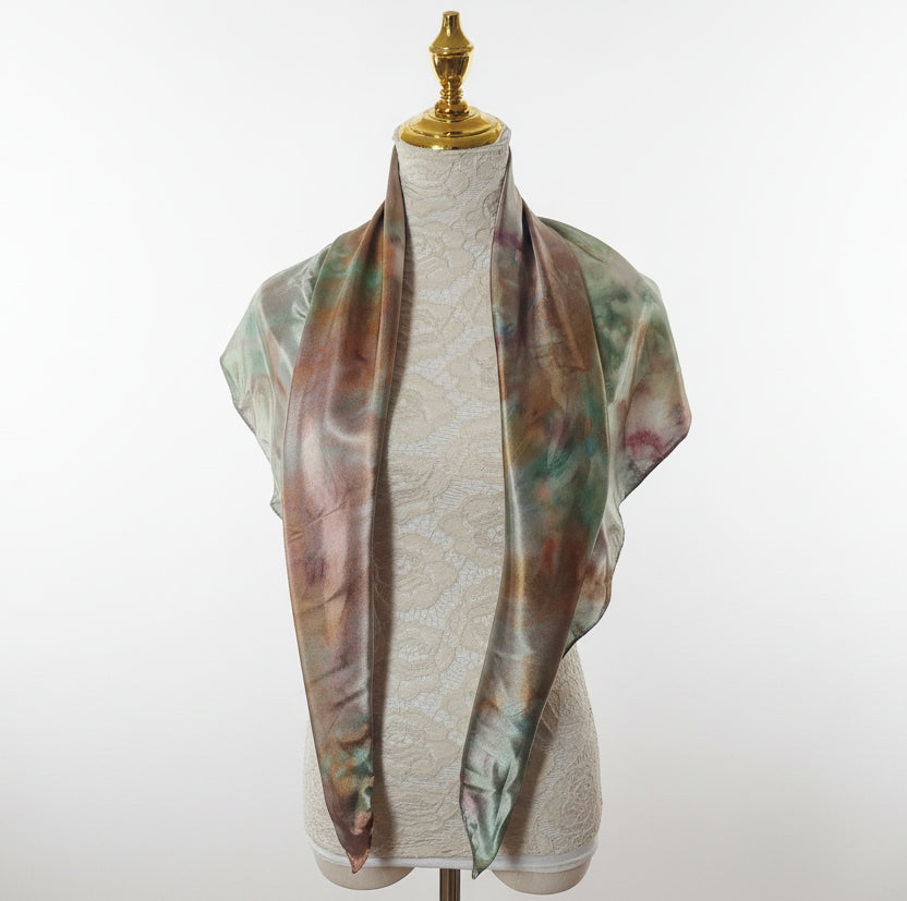 Satin silk scarf