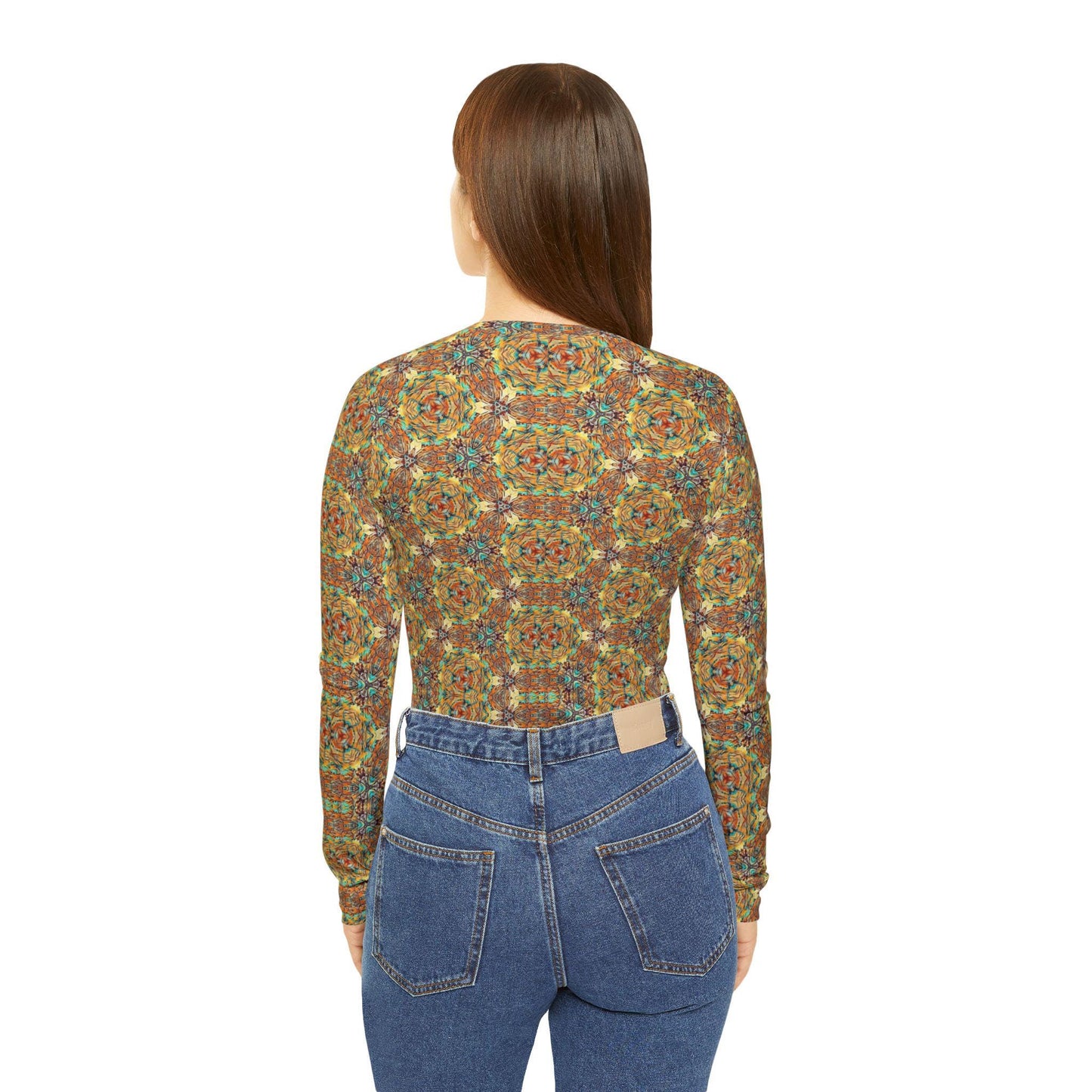 Bohemian V-Neck Long Sleeve Shirt: Colorful Fall Fashion