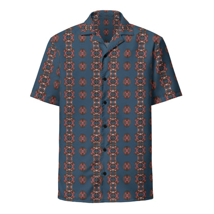 Wrinkle-Free Oversized Shirt – Recycled Polyester, Unique Pattern