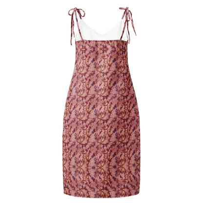 Romantic Rose Floral chiffon Slip Dress - Vintage-Inspired V-Neck Cami Midi