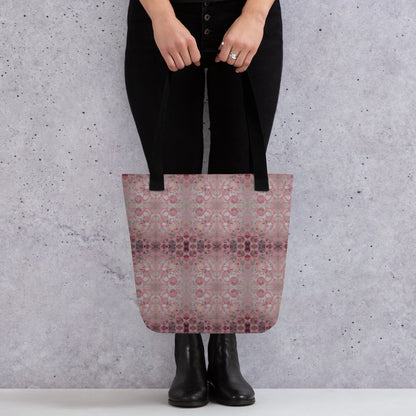 Handmade Floral Print Tote Bag: Spacious Ladies Bag