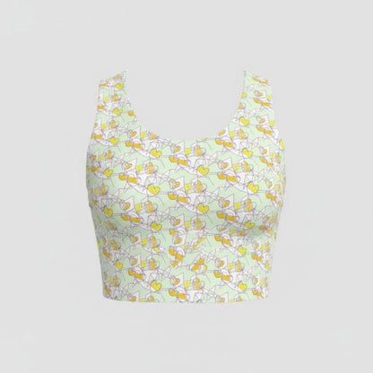 Crop Top Pastel Abstract Top