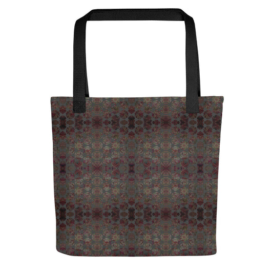 Vintage Abstract Pattern Tote Bag: Spacious Unisex Polyester Handbag
