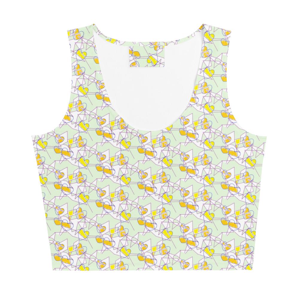 Crop Top Pastel Abstract Top