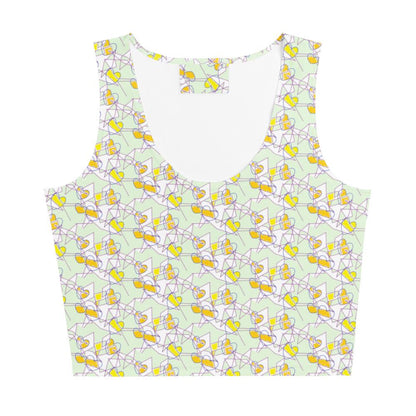 Crop Top Pastel Abstract Top