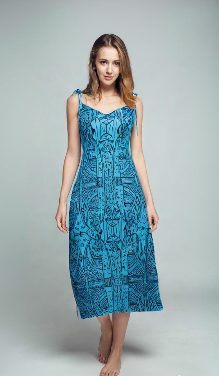 Boho Chic Adjustable Strap Dress, Summer Festival Sling Dress