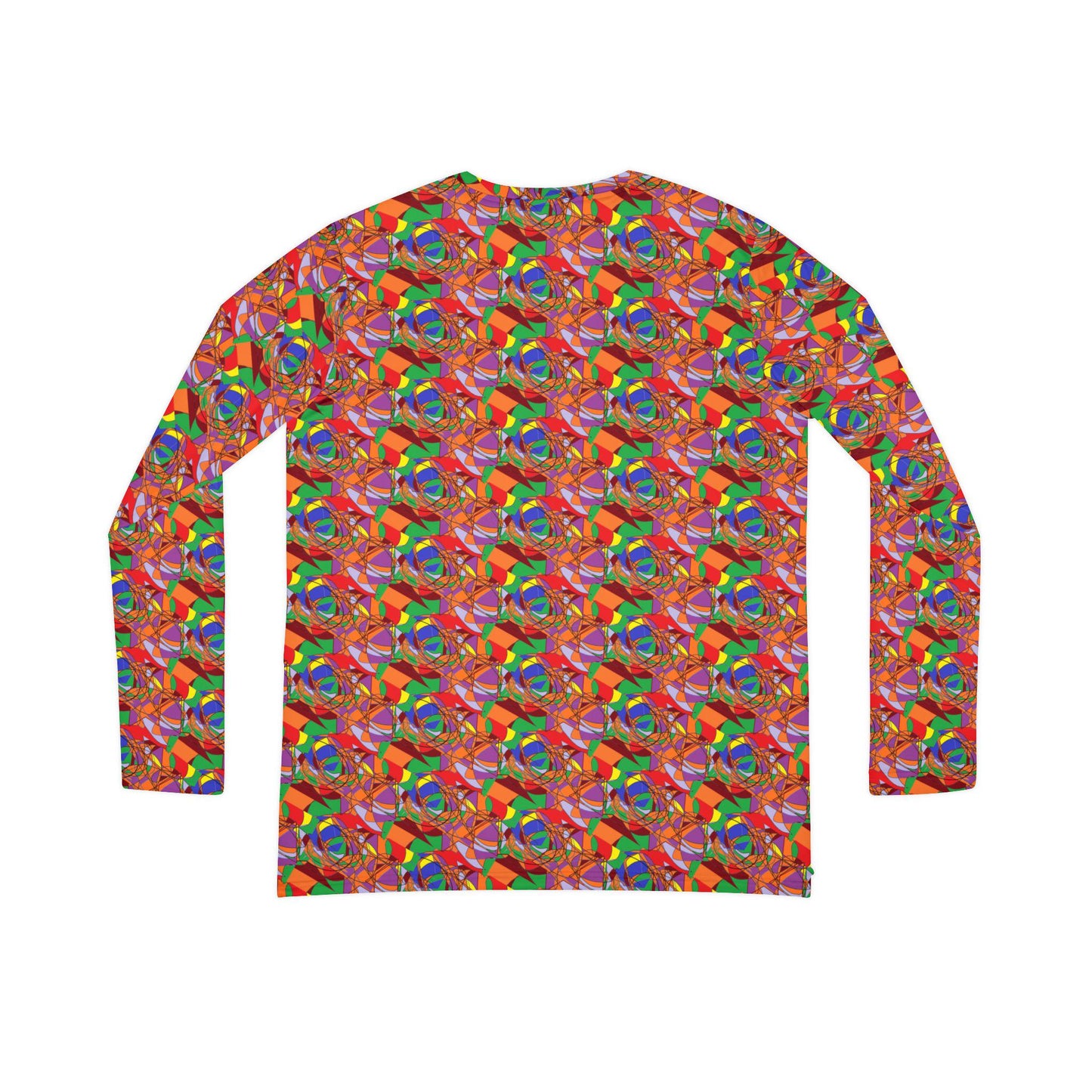 Colorful V-neck Long Sleeve Shirt: Vibrant Women's Top