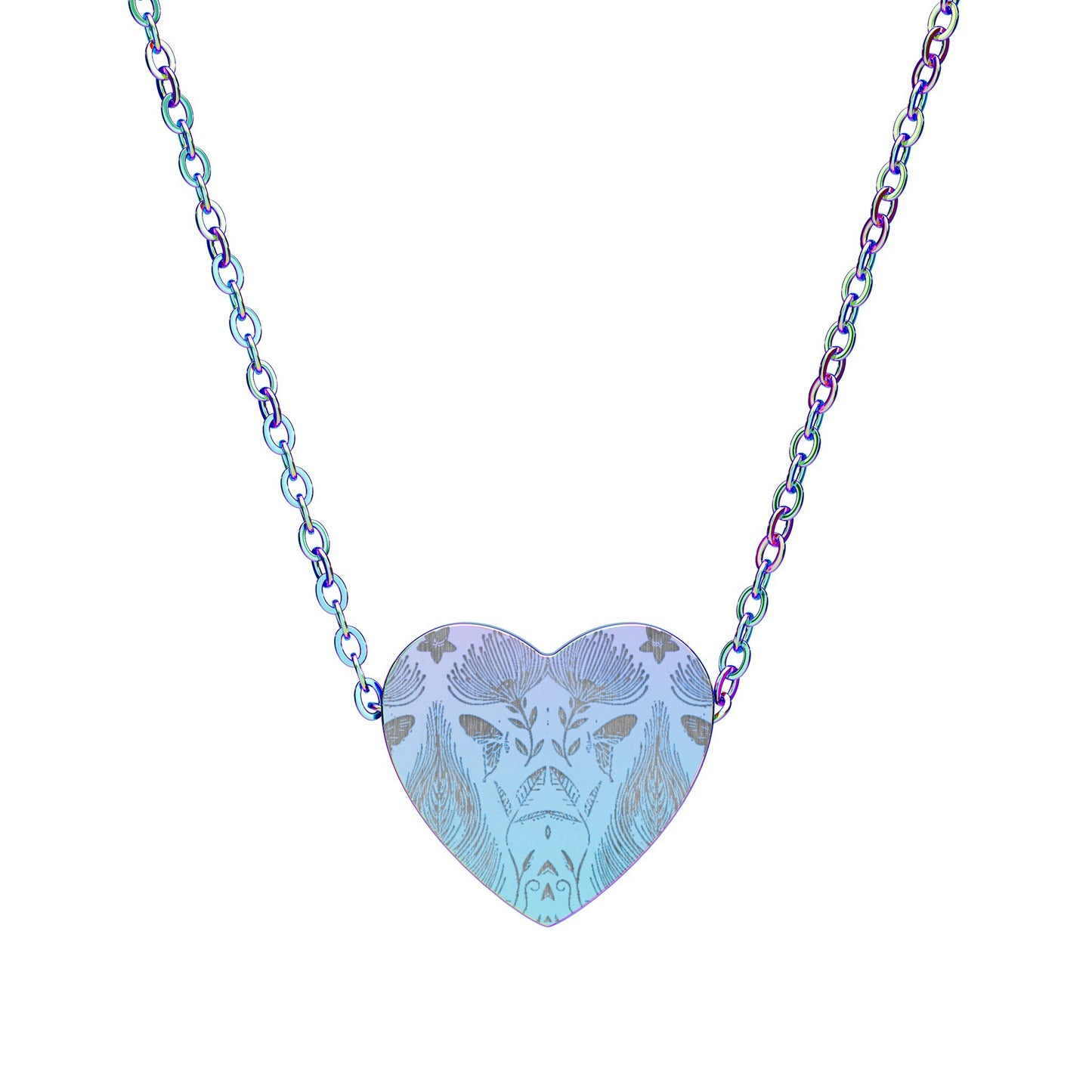 Engraved Heart Necklace — Sterling Pendant for Gifts & Anniversaries