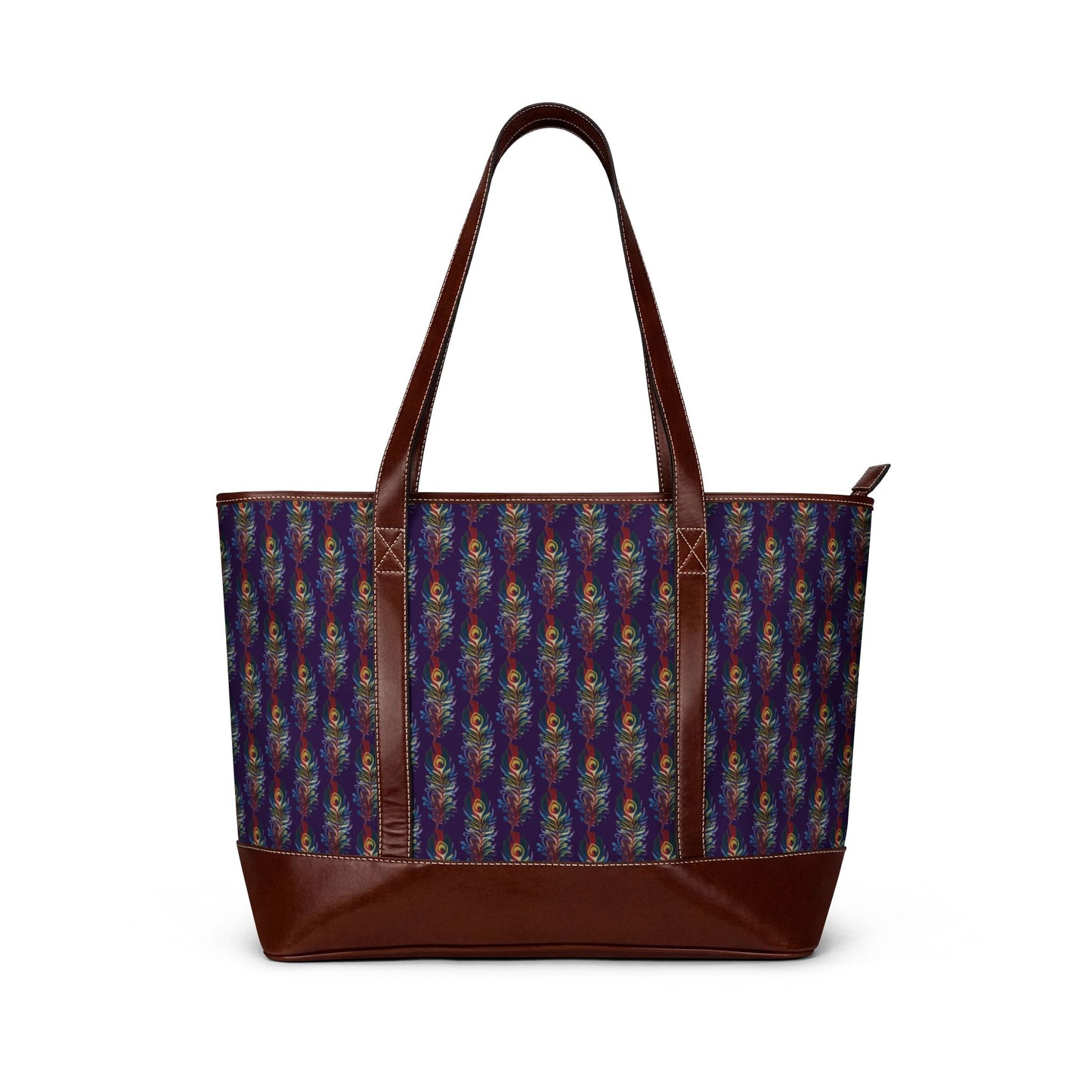 Boho Kaleidoscope Tote Handbag – Colorful Geometric Patterned Shoulder Bag