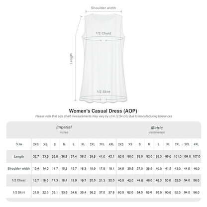 Abstract Autumn Floral Dress — Women’s Casual AOP Swing Dress