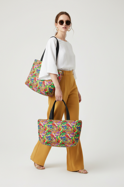 Vibrant Bag - Colorful Insulated Tote for Work, Picnics, Gifts, Eco-Friendly, Fun Design