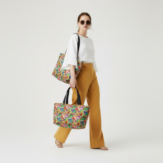 Vibrant Bag - Colorful Insulated Tote for Work, Picnics, Gifts, Eco-Friendly, Fun Design