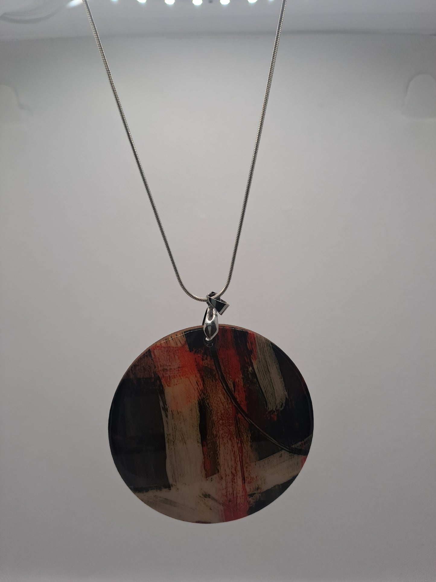 The Abstract Expressionist Medallion Necklace