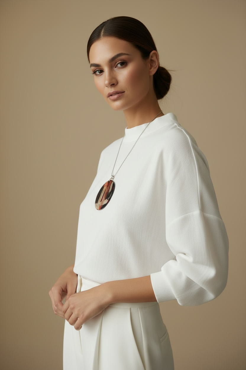 The Abstract Expressionist Medallion Necklace