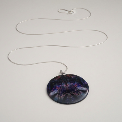The Celestial Nebula Medallion Necklace
