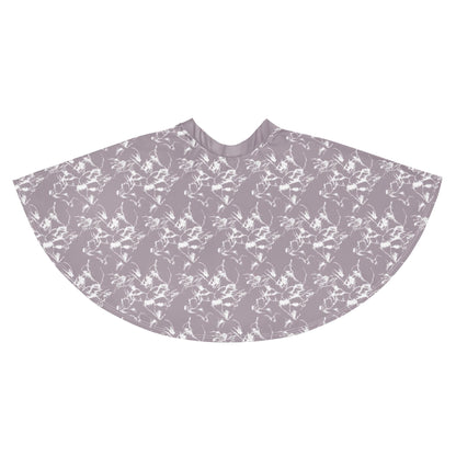 Lavender Floral A-Line Midi Skirt – Soft Flowing Summer Skirt