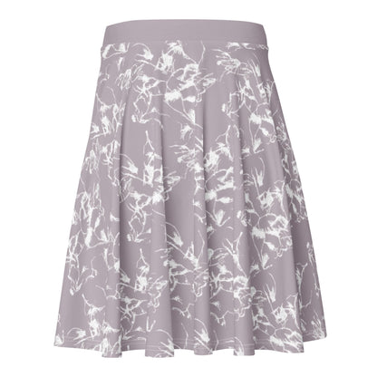 Lavender Floral A-Line Midi Skirt – Soft Flowing Summer Skirt