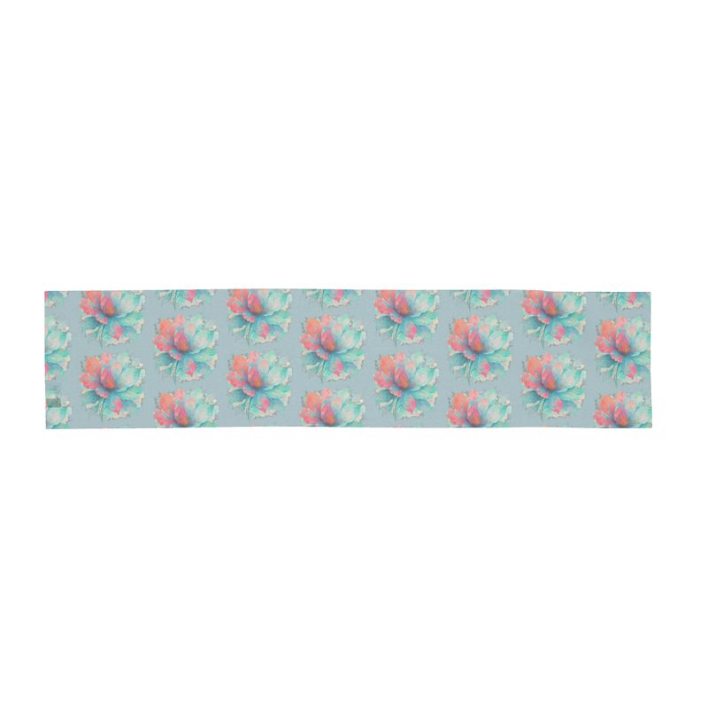 Scarf Wrap or Shawl Floral Baby Blue Scarf