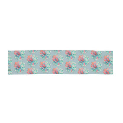 Scarf Wrap or Shawl Floral Baby Blue Scarf