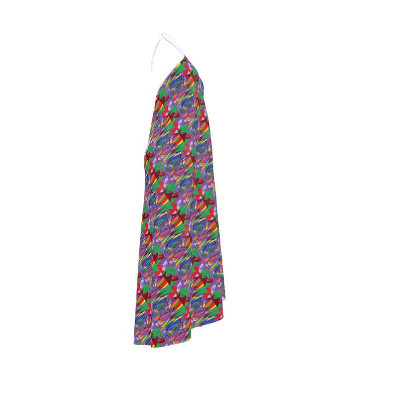 Kaleidoscope Halter Maxi Dress