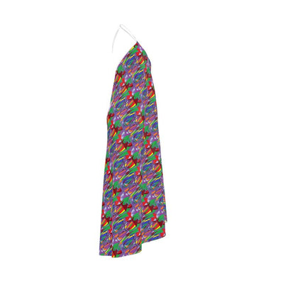 Kaleidoscope Halter Maxi Dress