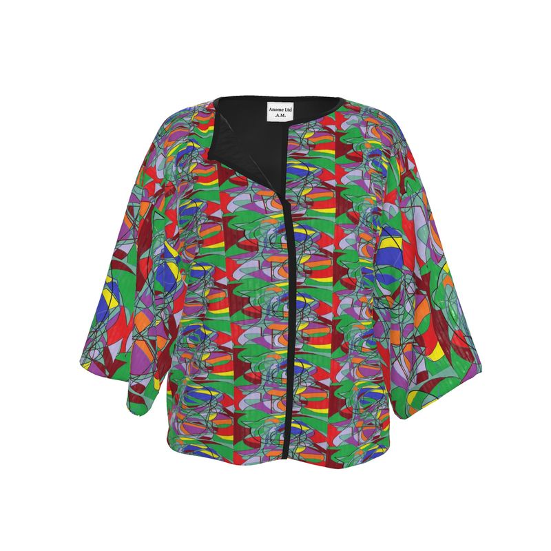 Abstract Kaleidoscope Kimono Jacket