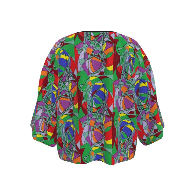 Abstract Kaleidoscope Kimono Jacket