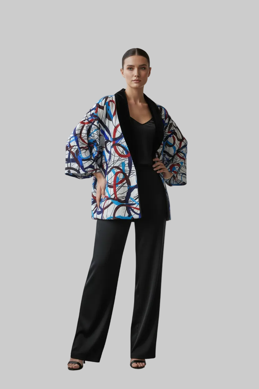 Kimono Jacket- Artisan Abstract Kimono Jacket