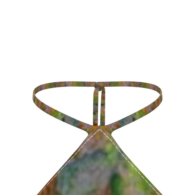 Abstract Watercolor Halter Top - Resort Wear Beach Vacation Bandana