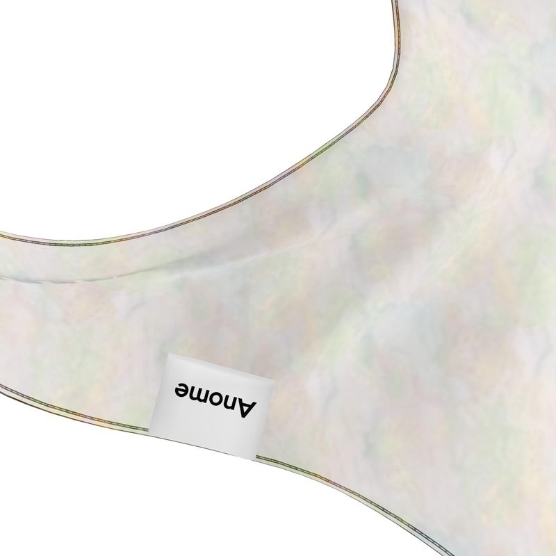 Abstract Watercolor Halter Top - Resort Wear Beach Vacation Bandana