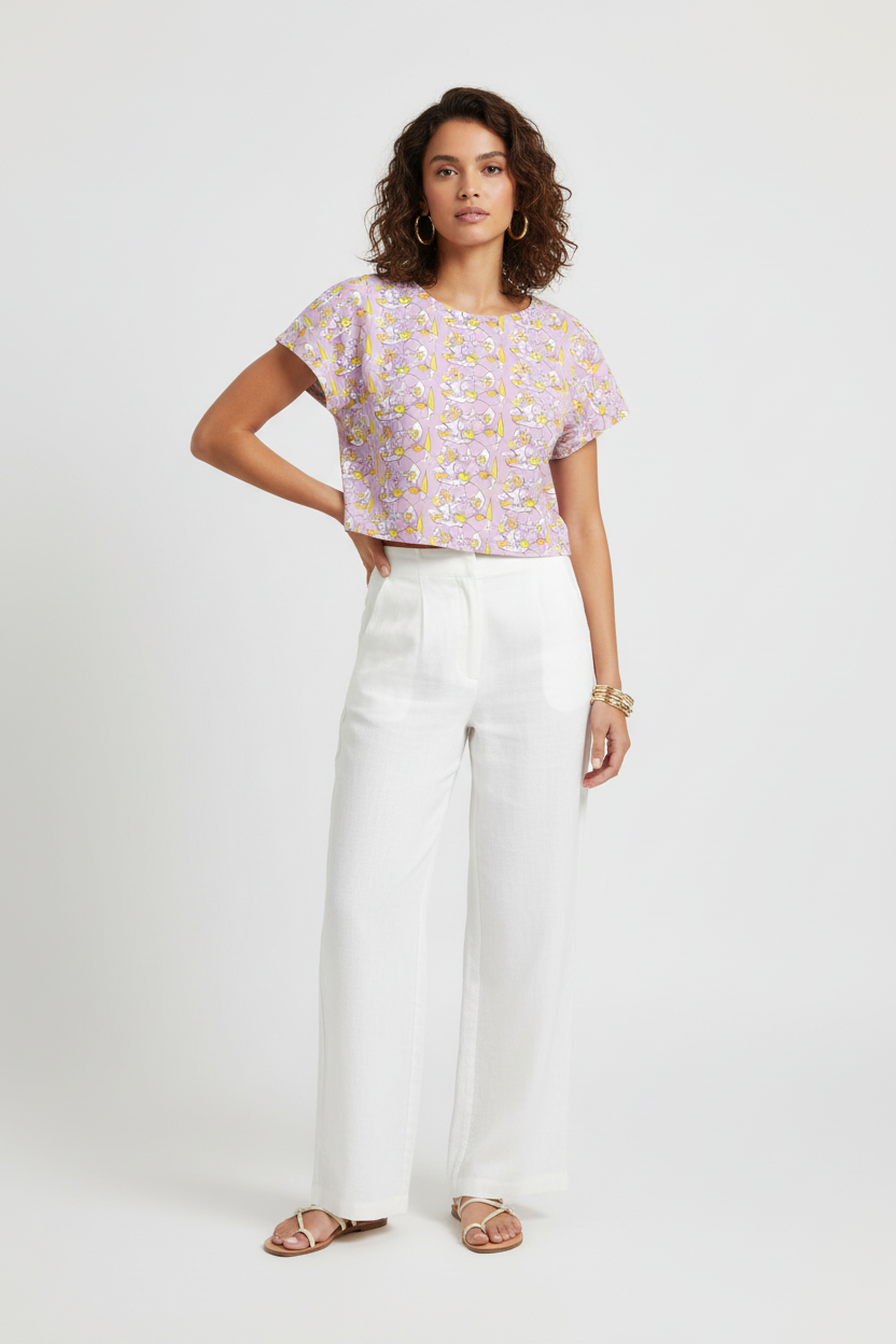 Ladies floral  Crop Top