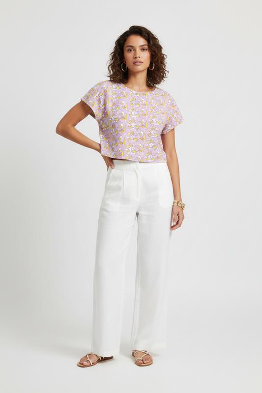 Ladies floral  Crop Top