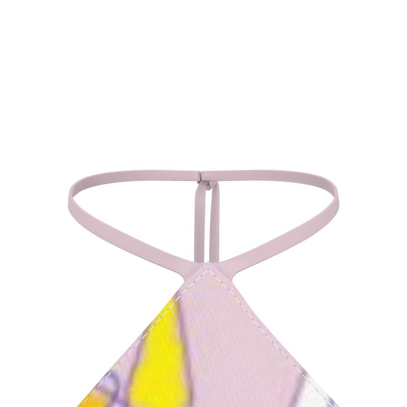 Floral Halter Neck Top – Lavender Print