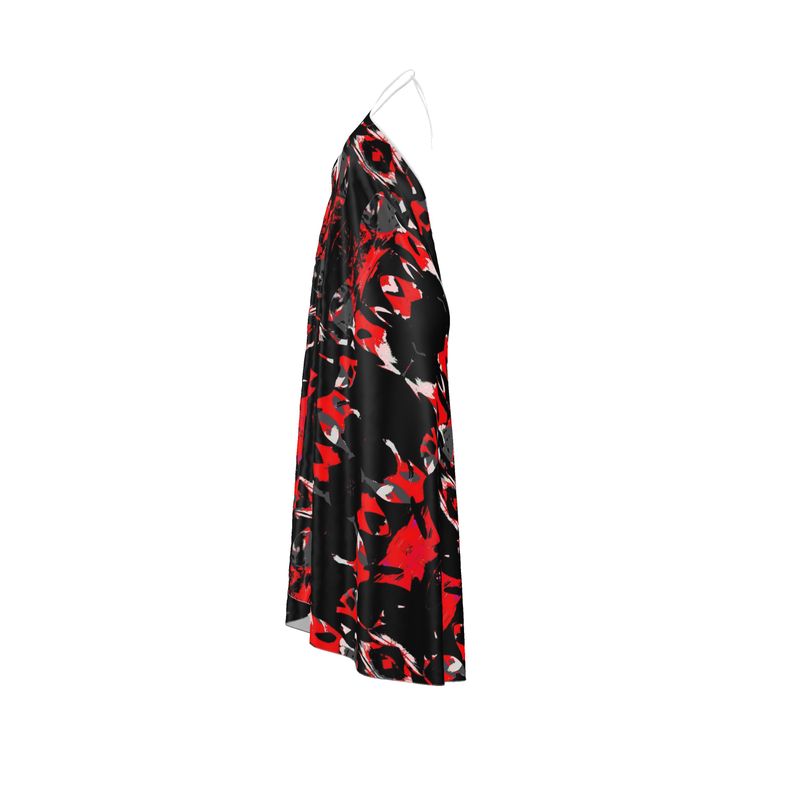 Halterneck backless dress- Crimson & Onyx Halter Maxi Dress